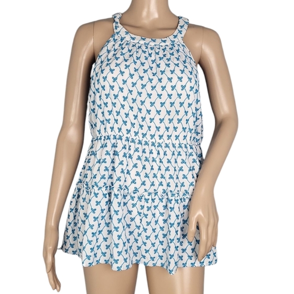 Torrid Pretty White & Blue Eyelet Tiered Babydoll Top Plus Size 1X - Picture 1 of 5